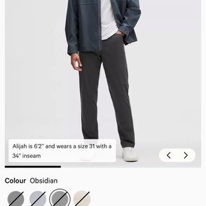 lululemon athletica Men's Pants in Obsidian- ABC Pull On Pants Warpstream fabric